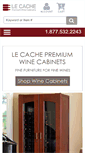 Mobile Screenshot of lecachewinecabinets.com
